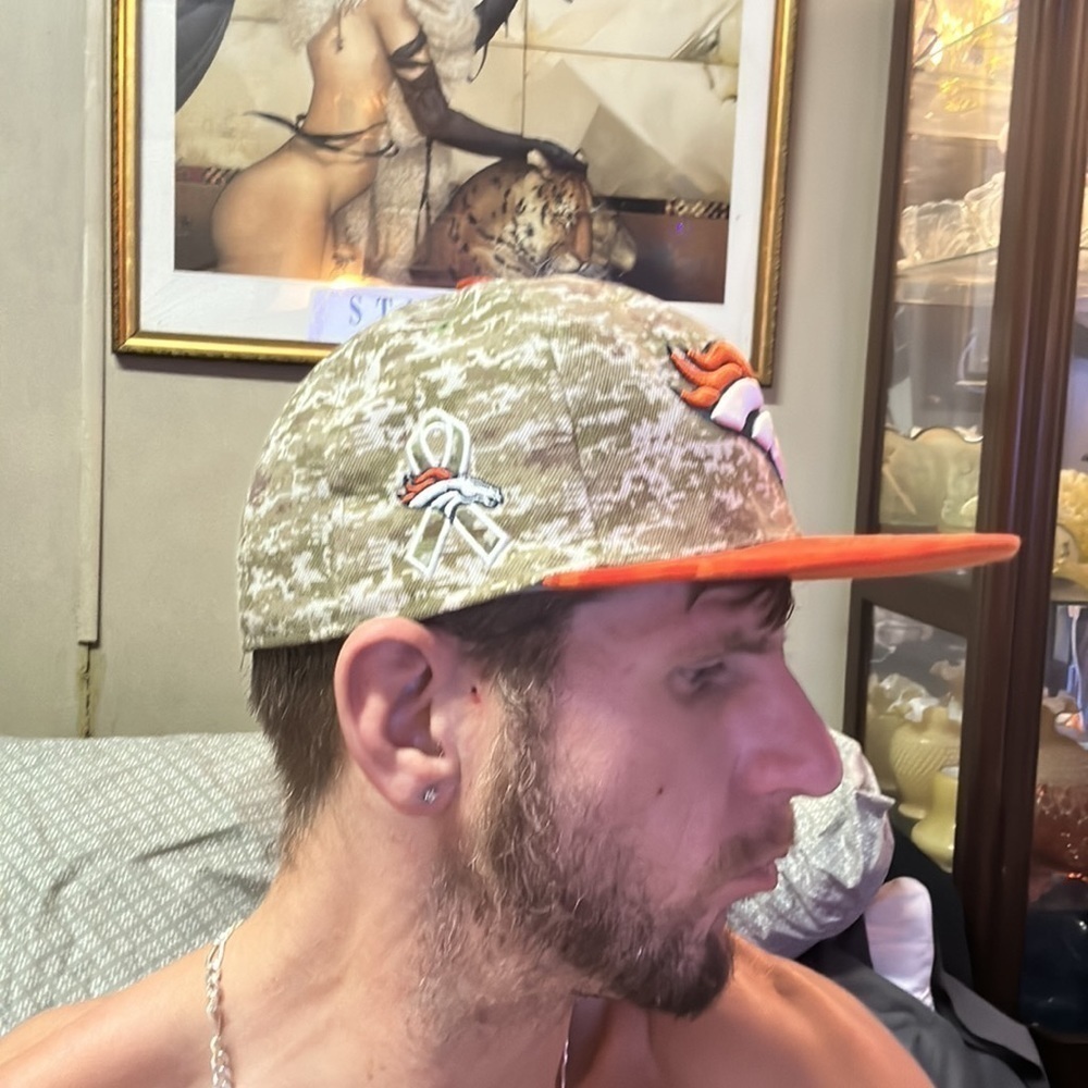 MENS womens denver broncos nfl hat new era new camo support the troops - Picture 3 of 8